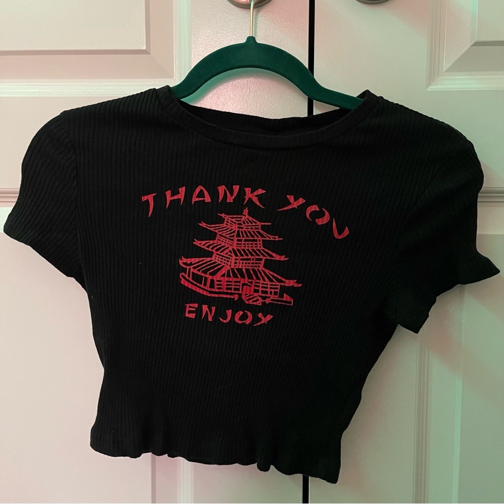 SHEIN Thank You Enjoy Women’s Crop Top